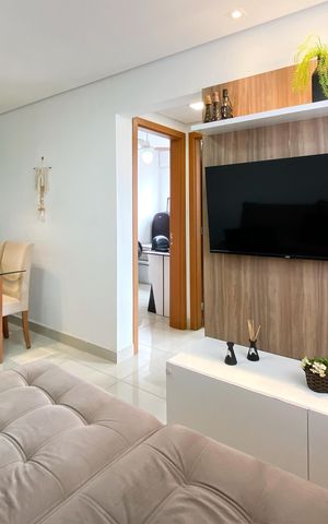 Apartamento à venda com 47m², 2 quartos e 2 vagas Apartamento à venda com 47m², 2 quartos e 2 vagasSala