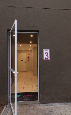Apartamento para alugar com 36m², 2 quartos e 1 vagaFachada do bloco - Entrada