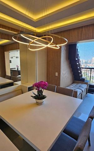 Apartamento à venda com 94m², 3 quartos e 2 vagas Apartamento à venda com 94m², 3 quartos e 2 vagasSala de Jantar