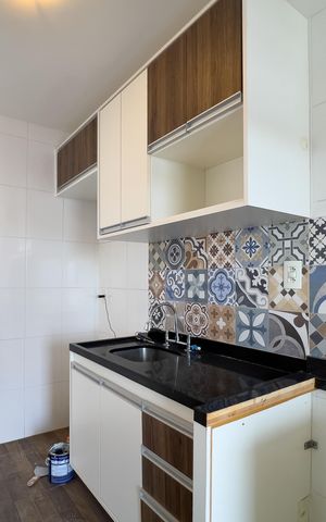 Apartamento para alugar com 50m², 2 quartos e sem vaga Apartamento para alugar com 50m², 2 quartos e sem vagaCozinha e área de serviço