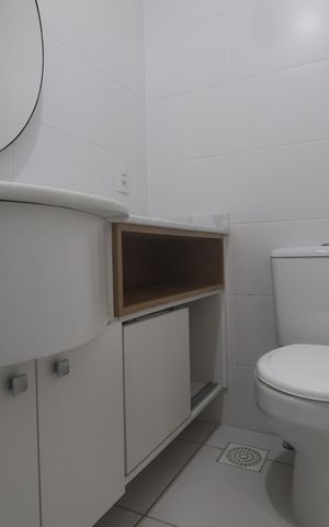 Apartamento para alugar com 61m², 2 quartos e 1 vagaBanheiro 