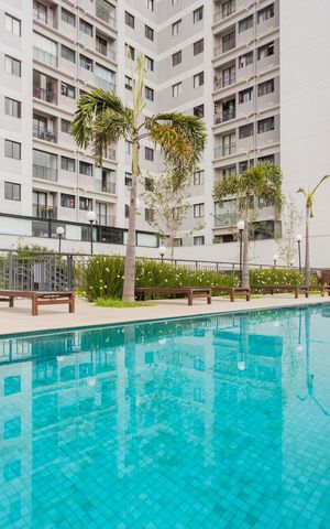 Apartamento para alugar com 44m², 2 quartos e 1 vagaÁrea comum - Piscina
