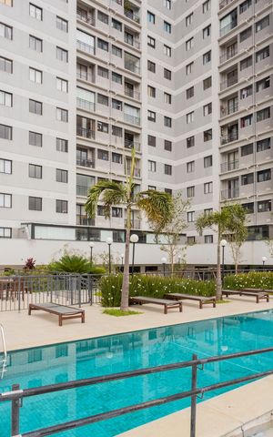 Apartamento para alugar com 44m², 2 quartos e 1 vagaÁrea comum - Piscina