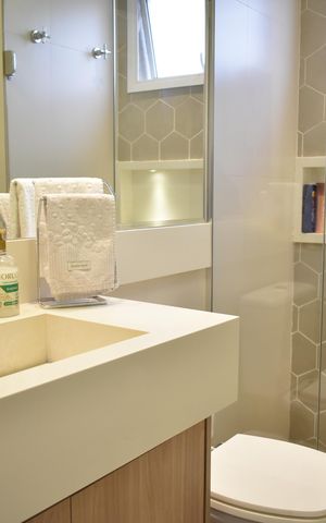 Apartamento à venda com 72m², 2 quartos e 2 vagasBanheiro Social