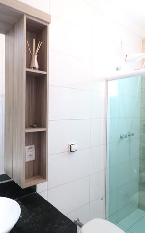 Casa para alugar com 145m², 3 quartos e 2 vagasBanheiro Social