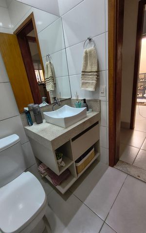 Casa para alugar com 115m², 3 quartos e 2 vagas Casa para alugar com 115m², 3 quartos e 2 vagasBanheiro 1