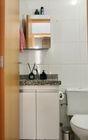 Apartamento à venda com 60m², 3 quartos e 1 vaga Apartamento à venda com 60m², 3 quartos e 1 vagaBanheiro Social