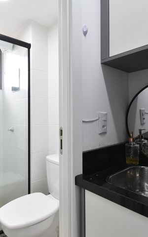 Apartamento à venda com 35m², 1 quarto e 1 vagaBanheiro do Studio