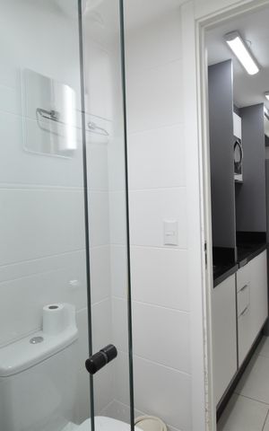 Apartamento à venda com 35m², 1 quarto e 1 vagaBanheiro do Studio