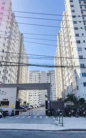 Apartamento para alugar com 44m², 2 quartos e 1 vaga