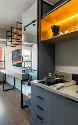 Apartamento para alugar com 26m², 1 quarto e sem vagaCozinha