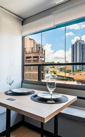 Apartamento para alugar com 26m², 1 quarto e sem vagaVaranda