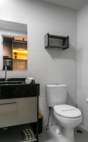Apartamento para alugar com 26m², 1 quarto e sem vagaBanheiro