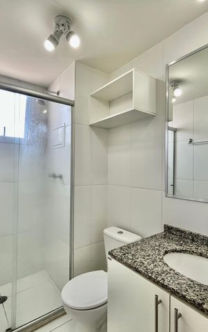 Apartamento à venda com 59m², 2 quartos e 1 vaga Apartamento à venda com 59m², 2 quartos e 1 vagaBanheiro