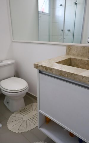 Apartamento para alugar com 57m², 2 quartos e 1 vagaBanheiro 2