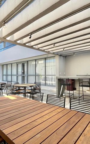 Apartamento à venda com 34m², 1 quarto e sem vaga Apartamento à venda com 34m², 1 quarto e sem vagaÁrea comum - Churrasqueira