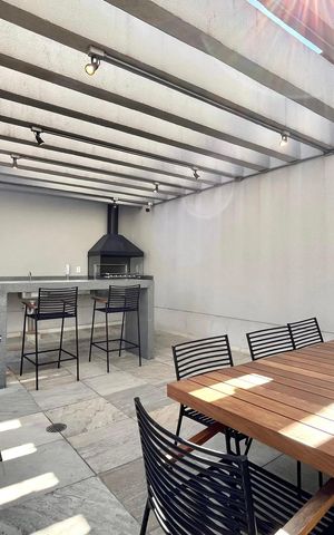 Apartamento à venda com 34m², 1 quarto e sem vaga Apartamento à venda com 34m², 1 quarto e sem vagaÁrea comum - Churrasqueira