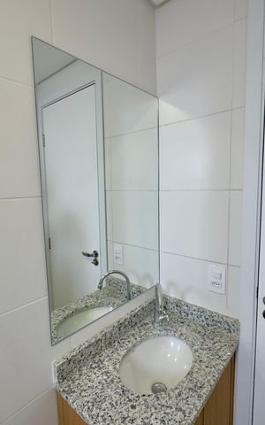 Apartamento para alugar com 68m², 3 quartos e 2 vagas Apartamento para alugar com 68m², 3 quartos e 2 vagasBanheiro 2