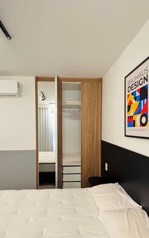 Apartamento para alugar com 39m², 1 quarto e sem vaga