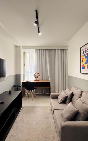 Apartamento para alugar com 39m², 1 quarto e sem vaga