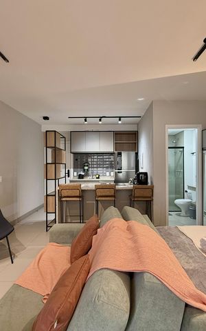 Studio para alugar com 42m², 1 quarto e 1 vaga Studio para alugar com 42m², 1 quarto e 1 vagaSala