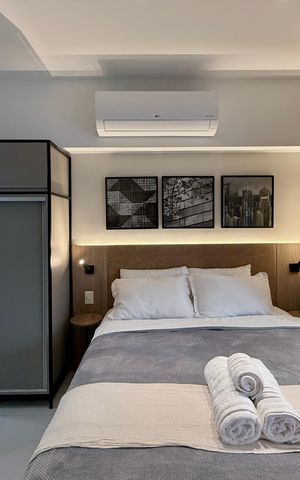 Studio para alugar com 42m², 1 quarto e 1 vaga Studio para alugar com 42m², 1 quarto e 1 vagaQuarto