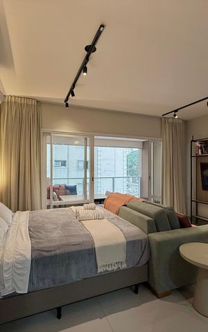 Studio para alugar com 42m², 1 quarto e 1 vaga Studio para alugar com 42m², 1 quarto e 1 vagaQuarto