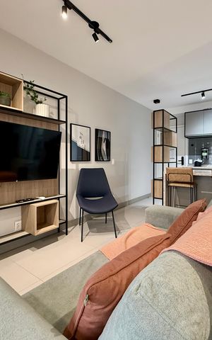 Studio para alugar com 42m², 1 quarto e 1 vaga Studio para alugar com 42m², 1 quarto e 1 vagaSala