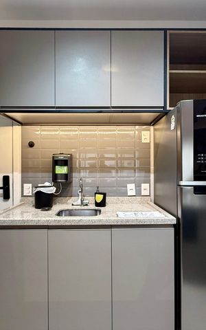 Studio para alugar com 42m², 1 quarto e 1 vaga Studio para alugar com 42m², 1 quarto e 1 vagaCozinha