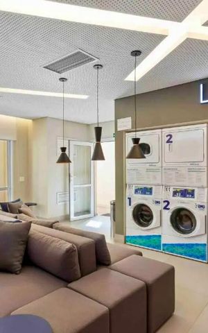 Studio para alugar com 42m², 1 quarto e 1 vaga Studio para alugar com 42m², 1 quarto e 1 vagaLavanderia