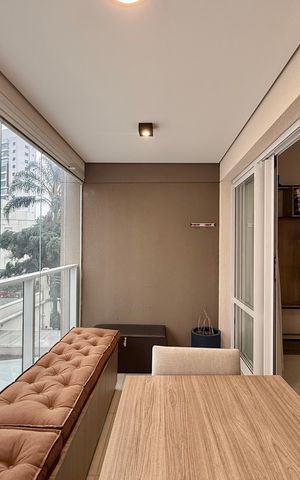 Studio para alugar com 42m², 1 quarto e 1 vaga Studio para alugar com 42m², 1 quarto e 1 vagaSacada