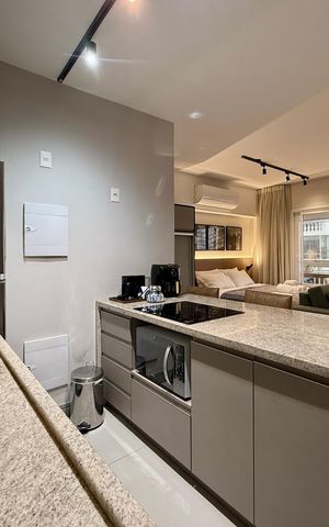 Studio para alugar com 42m², 1 quarto e 1 vaga Studio para alugar com 42m², 1 quarto e 1 vagaCozinha