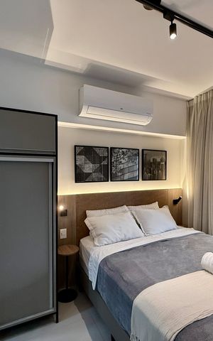 Studio para alugar com 42m², 1 quarto e 1 vaga Studio para alugar com 42m², 1 quarto e 1 vagaQuarto