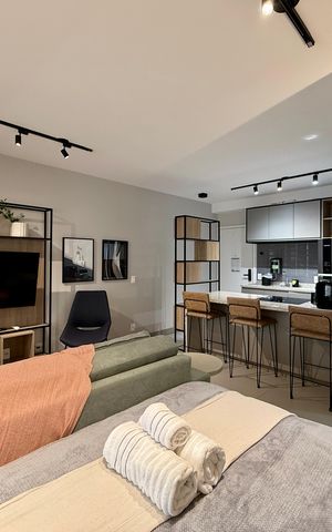 Studio para alugar com 42m², 1 quarto e 1 vaga Studio para alugar com 42m², 1 quarto e 1 vagaQuarto