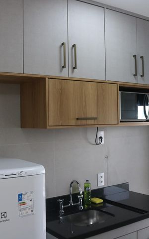 Apartamento à venda com 49m², 2 quartos e 1 vagaCozinha e Área de Serviço