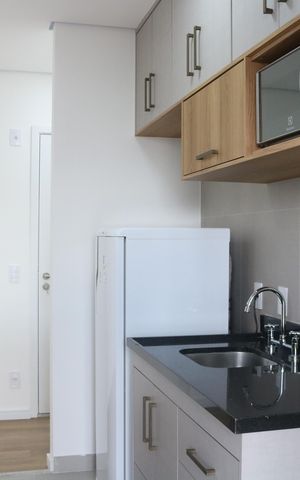 Apartamento à venda com 49m², 2 quartos e 1 vagaCozinha e Área de Serviço