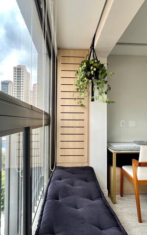 Apartamento à venda com 36m², 1 quarto e 1 vaga Apartamento à venda com 36m², 1 quarto e 1 vagaVaranda