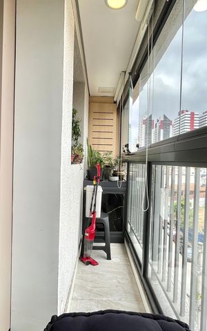 Apartamento à venda com 36m², 1 quarto e 1 vaga Apartamento à venda com 36m², 1 quarto e 1 vagaVaranda
