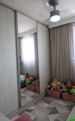 Apartamento à venda com 78m², 3 quartos e 2 vagasQuarto 3