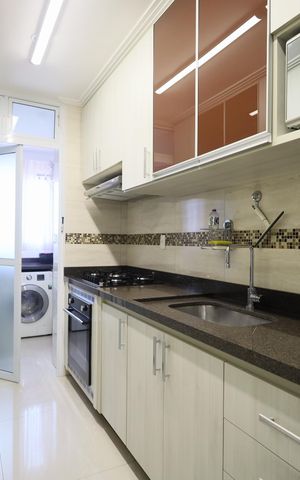 Apartamento à venda com 78m², 3 quartos e 2 vagasCozinha e Área de Serviço