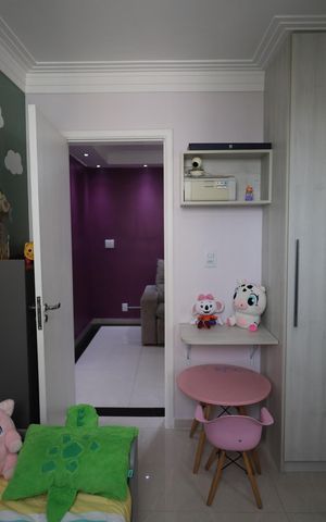 Apartamento à venda com 78m², 3 quartos e 2 vagasQuarto 3