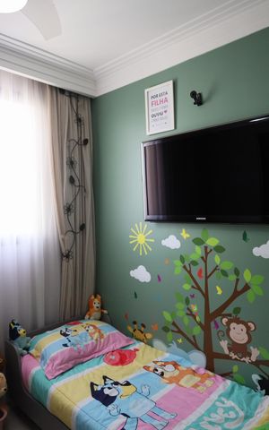 Apartamento à venda com 78m², 3 quartos e 2 vagasQuarto 3