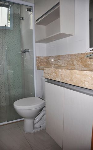 Apartamento para alugar com 44m², 2 quartos e 1 vaga Apartamento para alugar com 44m², 2 quartos e 1 vagaDetalhe - Banheiro Social