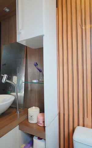 Casa de condomínio para alugar com 59m², 2 quartos e 1 vagaBanheiro 