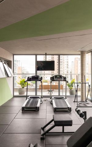 Studio para alugar com 30m², 1 quarto e sem vaga Studio para alugar com 30m², 1 quarto e sem vagaÁrea comum - Academia