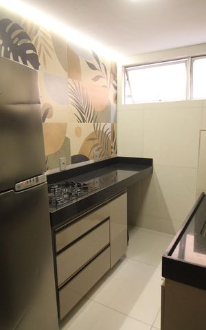 Apartamento à venda com 67m², 2 quartos e 1 vagaCozinha e Área de Serviço