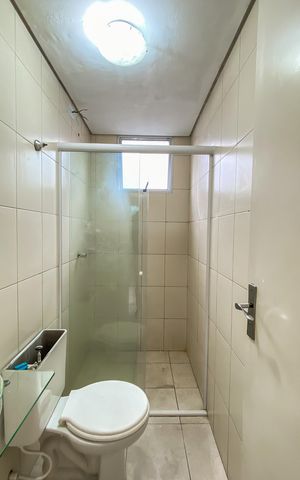 Apartamento para alugar com 48m², 2 quartos e 2 vagas Apartamento para alugar com 48m², 2 quartos e 2 vagasBanheiro