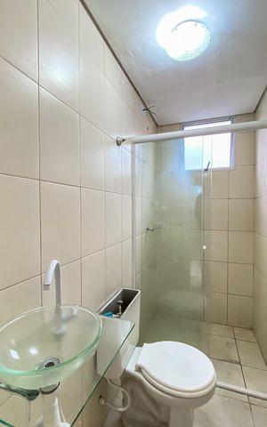Apartamento para alugar com 48m², 2 quartos e 2 vagas Apartamento para alugar com 48m², 2 quartos e 2 vagasBanheiro