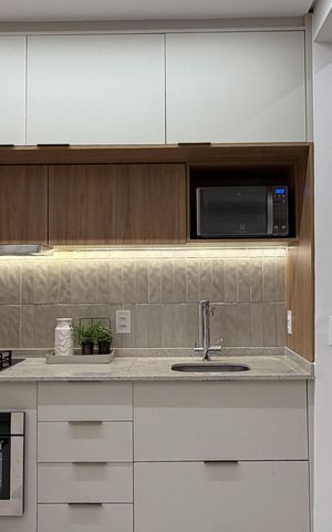 Studio para alugar com 48m², 1 quarto e 1 vaga Studio para alugar com 48m², 1 quarto e 1 vagaCozinha e Área de Serviço