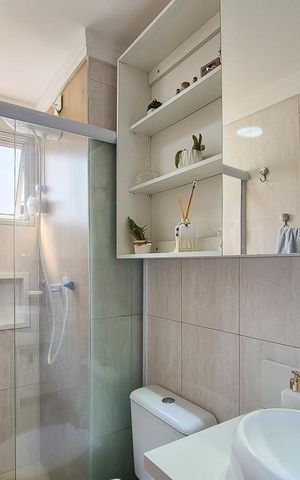 Apartamento à venda com 53m², 2 quartos e 1 vaga Apartamento à venda com 53m², 2 quartos e 1 vagaBanheiro Social